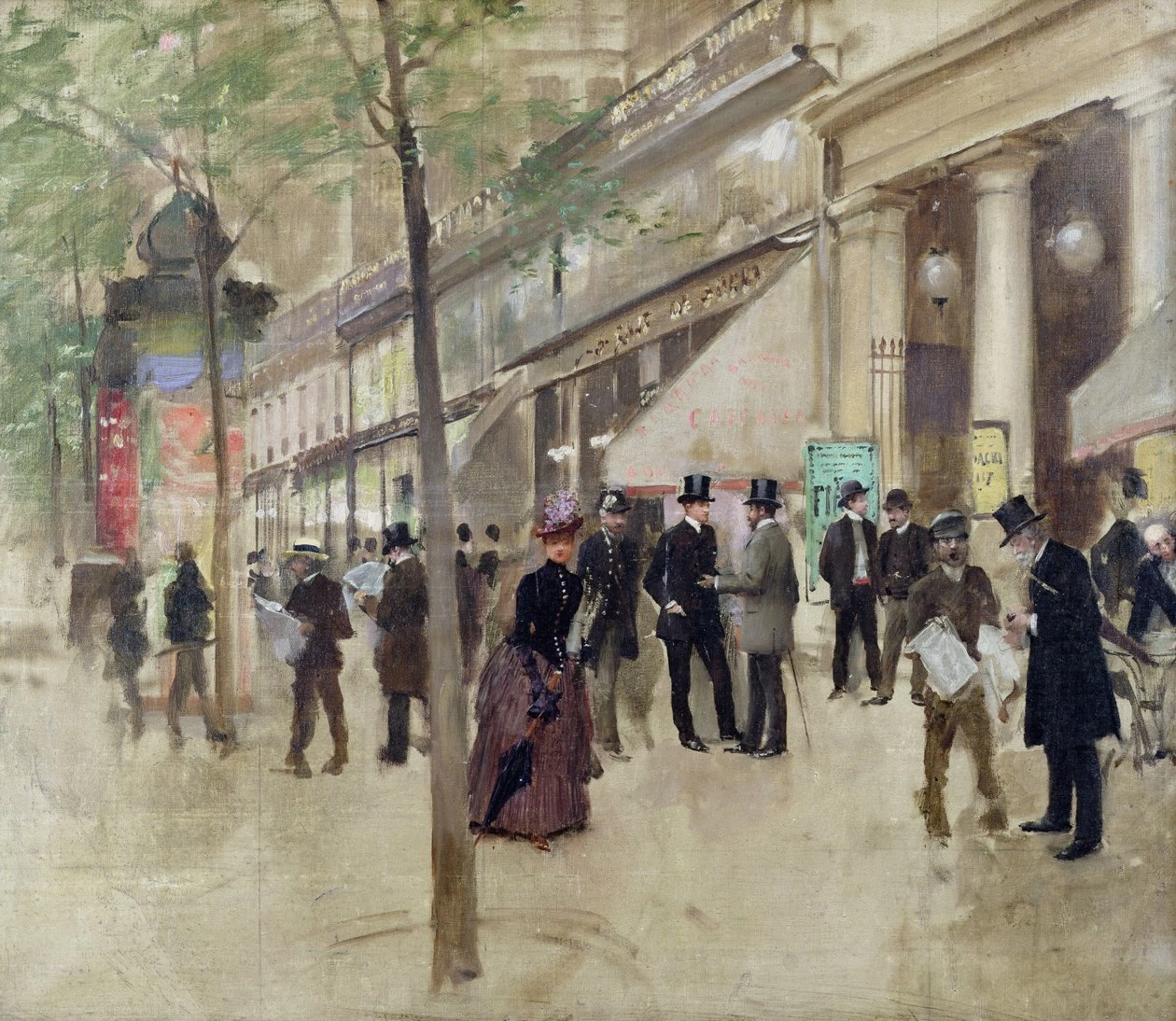 Il Boulevard Montmartre e il Théâtre des Variétés, c.1886 - Musée Carnavalet, Parigi